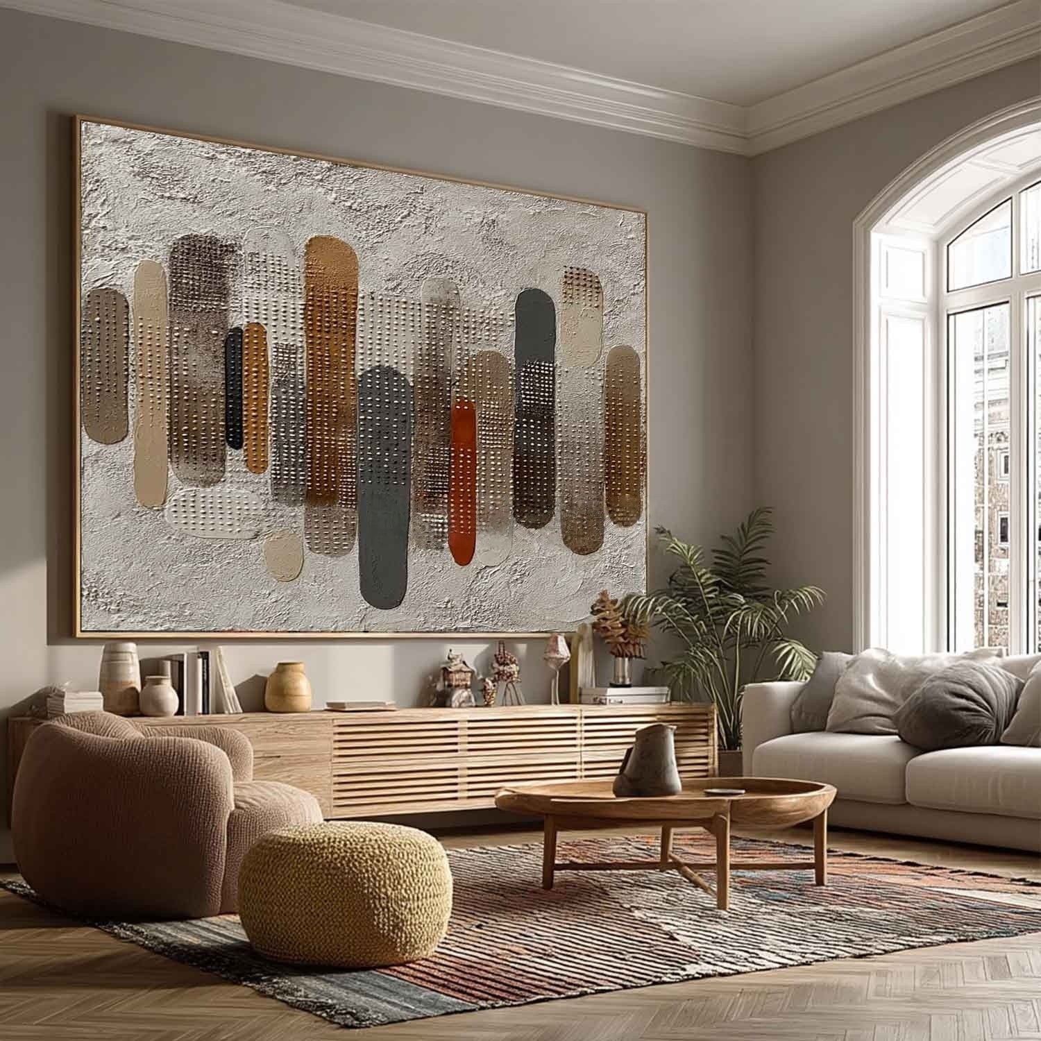 Wabi Sabi 3D Impasto Textured Wall Artt EC0027 - Viral Wall Art